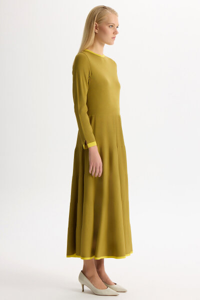 Biyesi Renkli Triko Elbise Amber - MISS DALIDA (1)