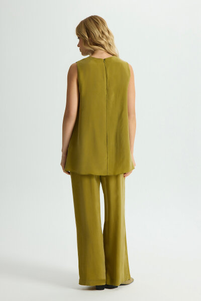 Bol Paça Basic Cupro Pantolon Amber - 3