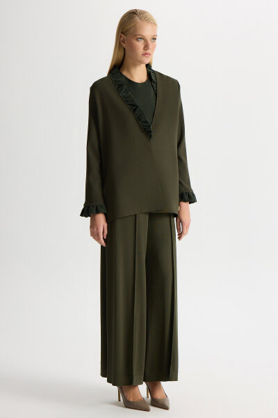 Wide Leg Basic Knitwear Trousers - MISS DALIDA