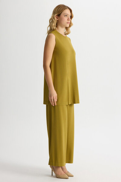 Bol Paça Basic Triko Pantolon Amber - 2