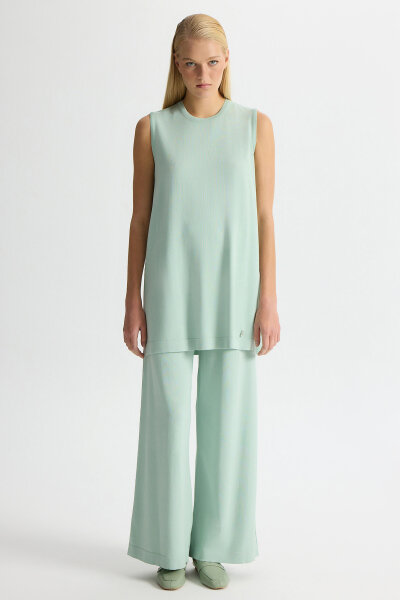 Wide Leg Basic Knitwear Trousers - MISS DALIDA