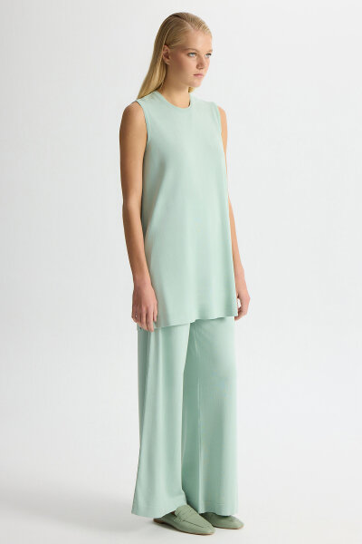 Wide Leg Basic Knitwear Trousers - MISS DALIDA (1)