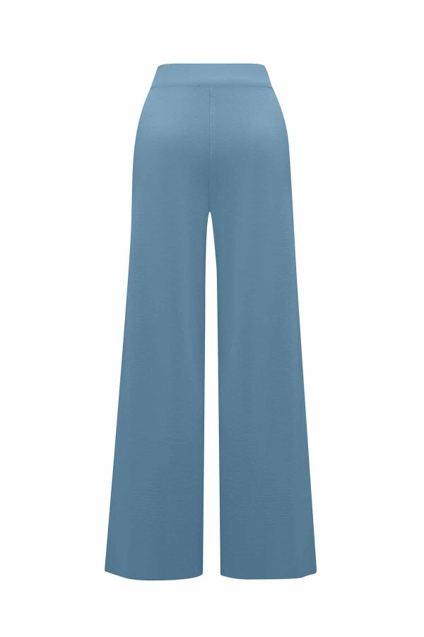 T26K-7001 Bol Paça Triko Pantolon NERVİ-BLUE - 2