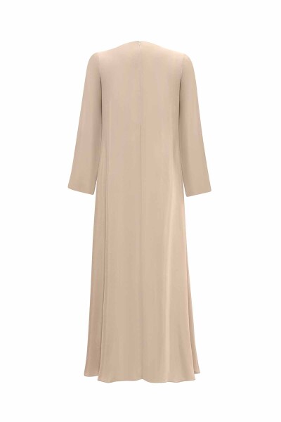 Brooch Detailed A Cut Cupro Dress - 11
