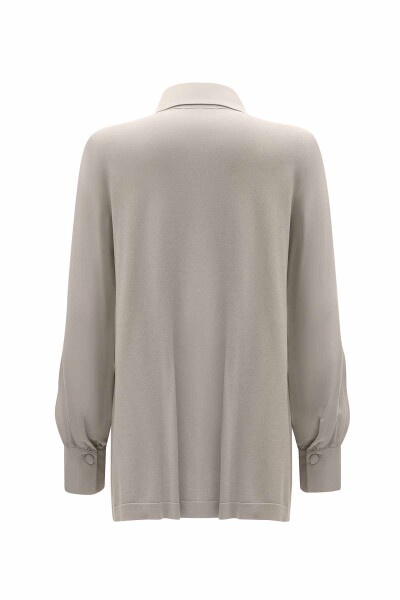 Button Detailed Cupro Shirt - 5