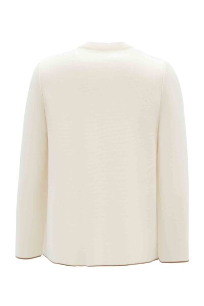 Cepli Triko Kısa Ekru Gold Ceket - MISS DALIDA (1)