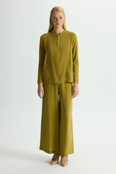 Cupro Pocket Trouser Skirt - MISS DALIDA