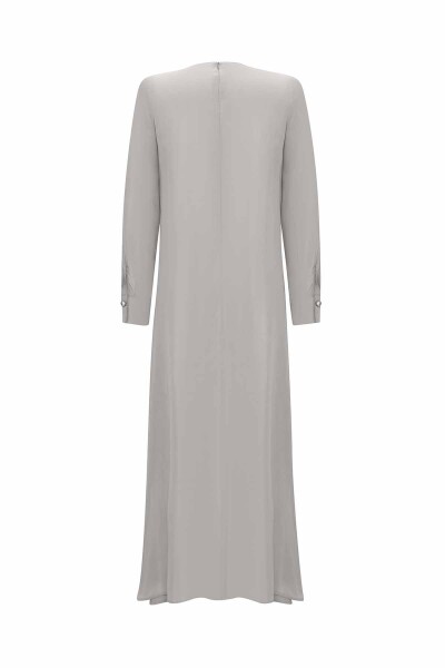T25Y-4035 Cupro Dress with Pocket Cover - 9