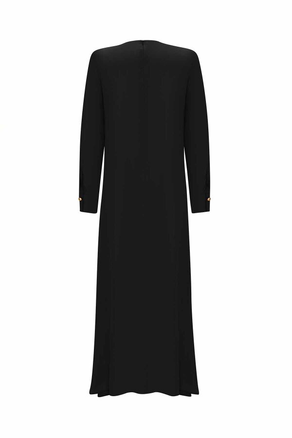 T25Y-4035 Cupro Dress with Pocket Cover - 13