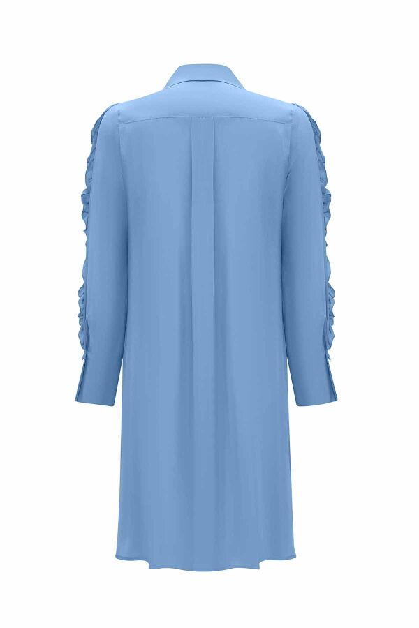 Cupro Shirt with Frilled Sleeves - 10