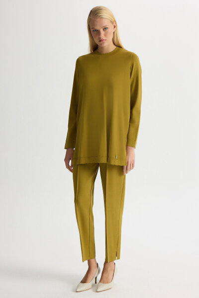 Skinny Leg Basic Knitwear Trousers - MISS DALIDA (1)