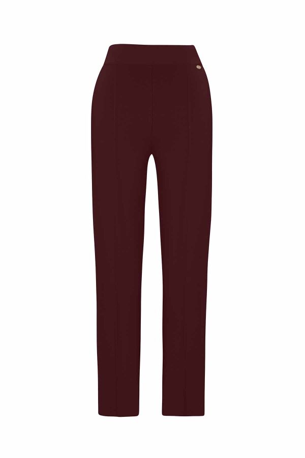 T26K-7000 Dar Paça Triko Pantolon TOGA-BORDO - 1
