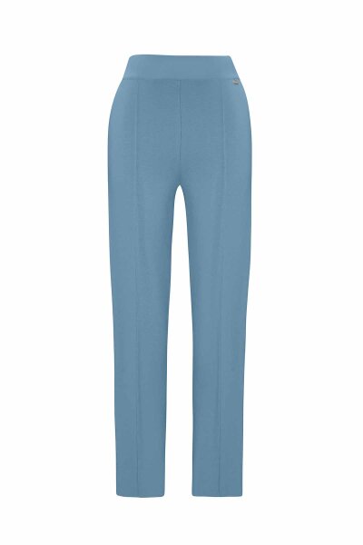 T26K-7000 Dar Paça Triko Pantolon NERVİ-BLUE - 1