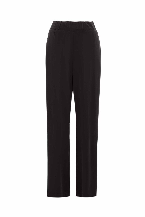 Dark Grey Relaxed Fit Cupro Trousers - 1