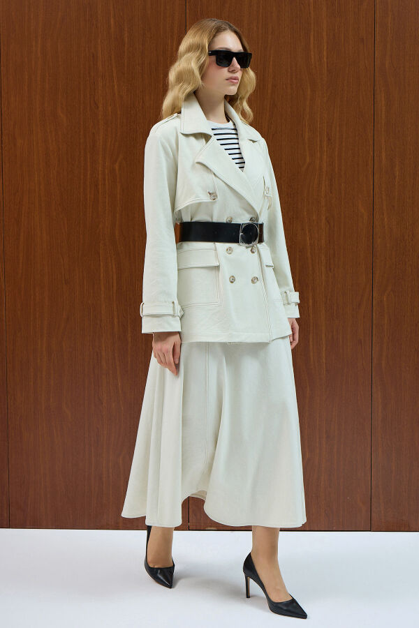 Denim Bell Skirt - 2