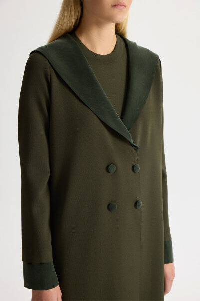 Sailor Collar Knitwear Cape - 3