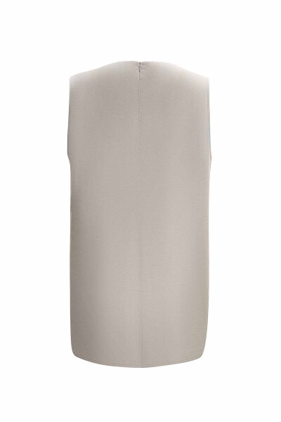 Double Linen Tunic with Side Buttons - 11