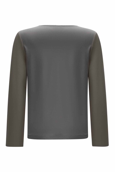Double Linen Tunic with Side Buttons - 15