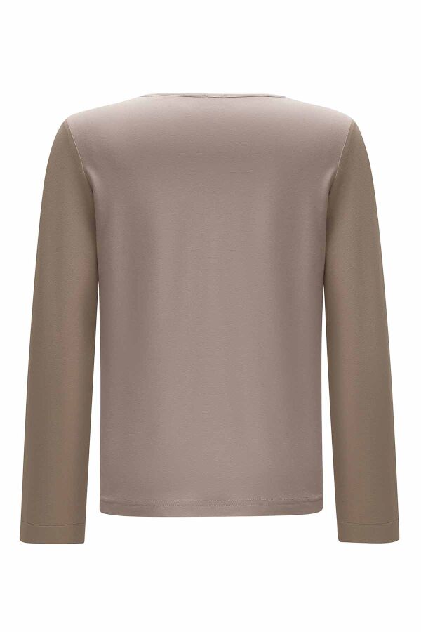 Double Linen Tunic with Side Buttons - 18