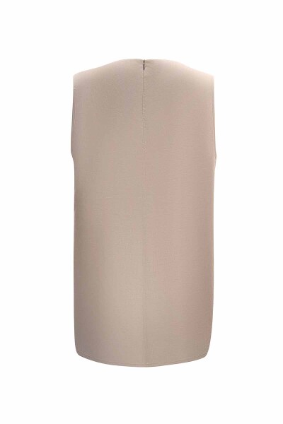 Double Linen Tunic with Side Buttons - 19