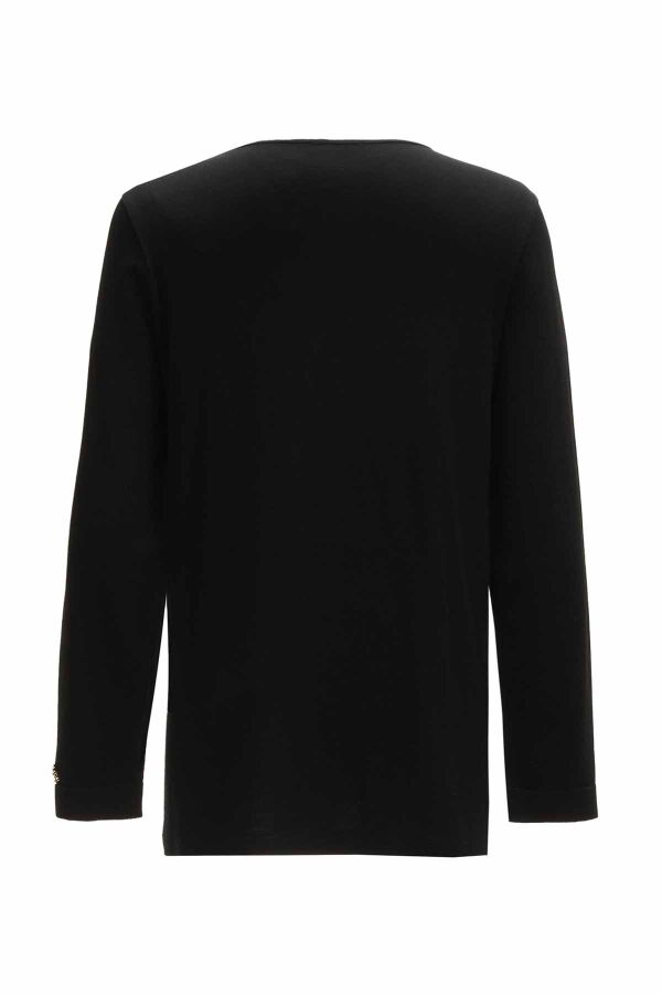 Double Linen Tunic with Side Buttons - 5