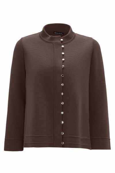 T26K-8207 Düğme Detaylı Triko Ceket CAPRI-MINK 