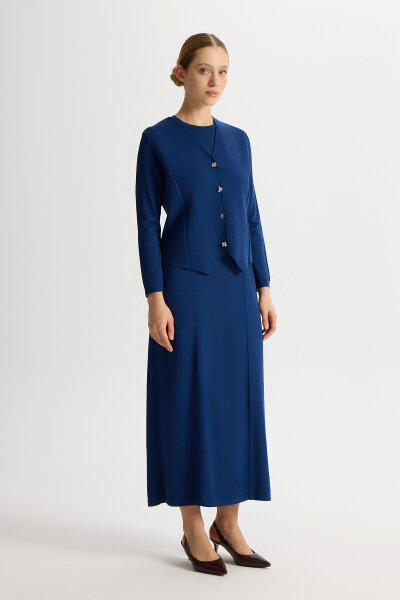 Solid Color Comfortable Fit Dress - 4