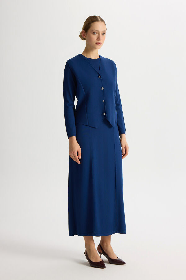 Solid Color Comfortable Fit Dress - 4