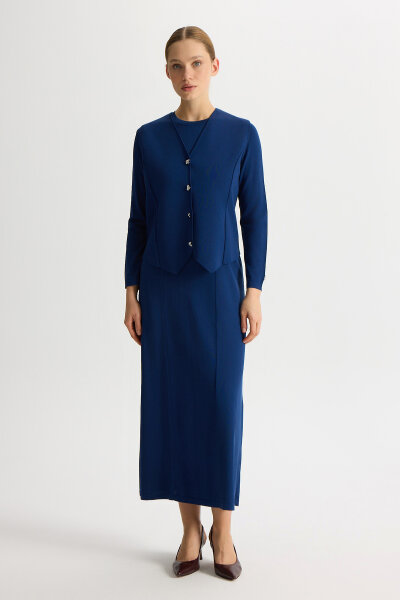 Solid Color Comfortable Fit Dress - 5