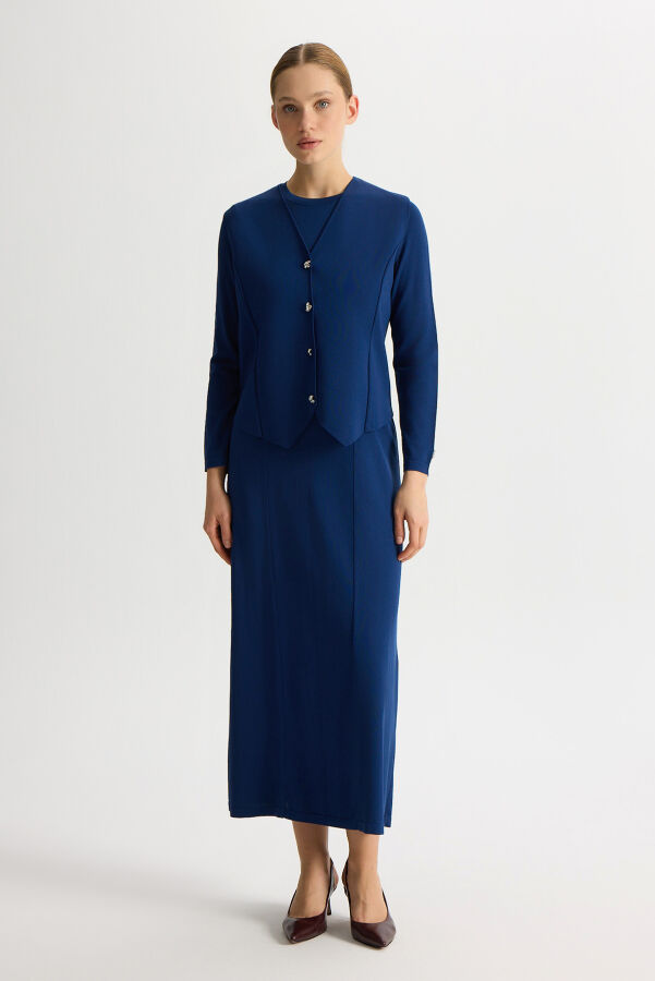 Solid Color Comfortable Fit Dress - 5