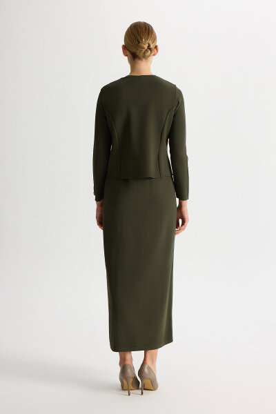 Solid Color Comfortable Fit Dress - 5