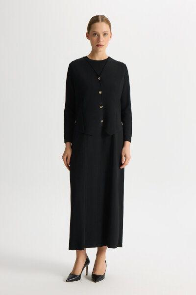 Solid Color Comfortable Fit Dress - 1