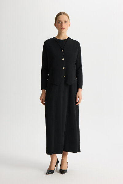 Solid Color Comfortable Fit Dress - 2