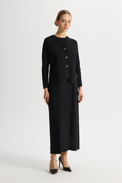 Solid Color Comfortable Fit Dress - 3