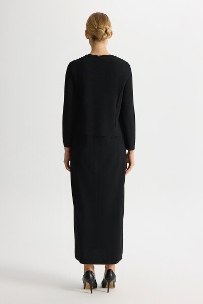 Solid Color Comfortable Fit Dress - 4