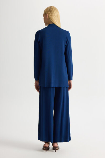 Düz Renk Triko Pantolon Etek Navy - MISS DALIDA (1)