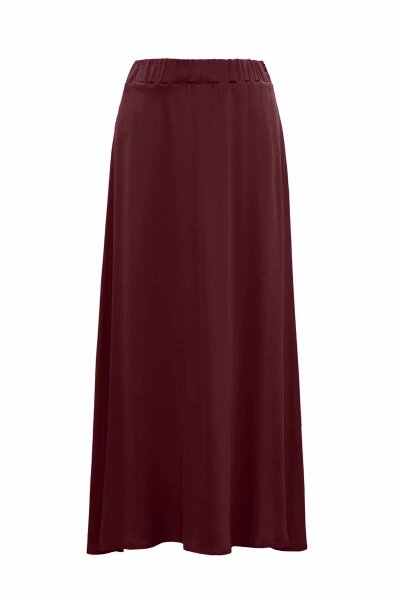 Elastic Waist Cupro Skirt 