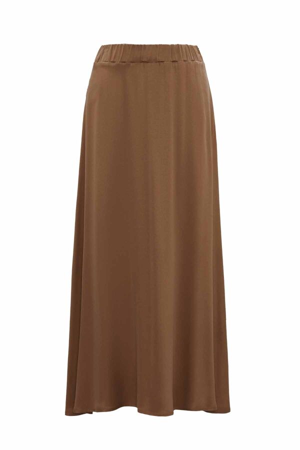 Elastic Waist Cupro Skirt - 1