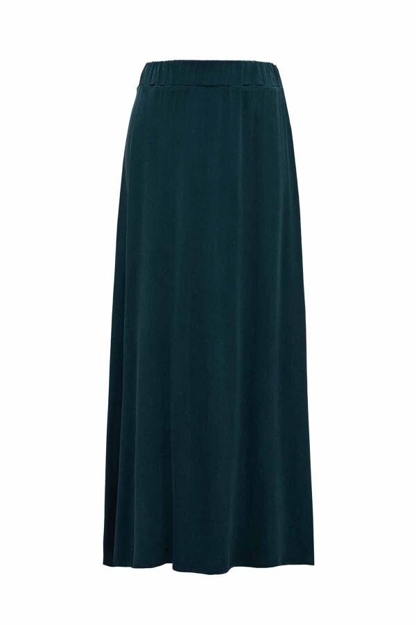 Elastic Waist Cupro Skirt - 1