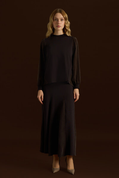 A-Line Cut Elastic Ankle Tunic - MISS DALIDA