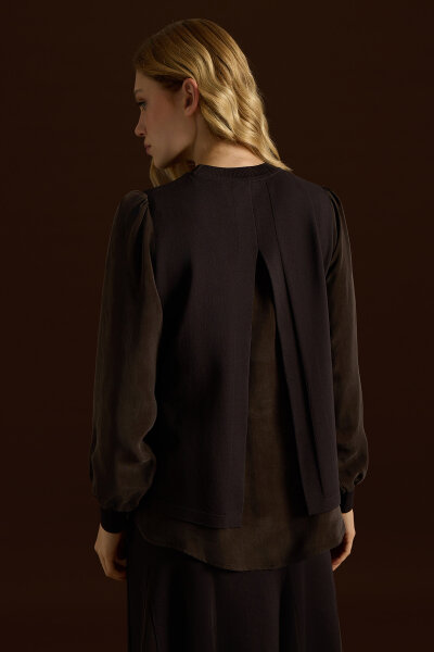 A-Line Cut Elastic Ankle Tunic - MISS DALIDA (1)