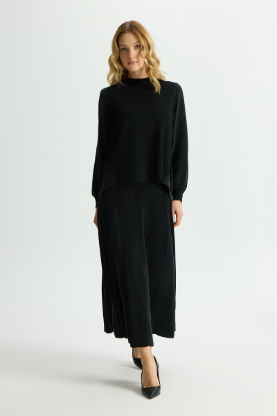 A-Line Cut Elastic Ankle Tunic 