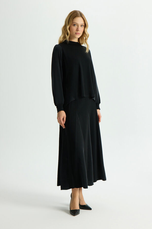 A-Line Cut Elastic Ankle Tunic - 5