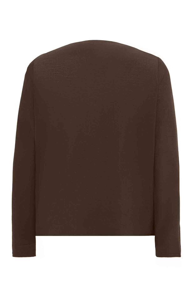 Solid Color Tunic with Accessory Detail - 2