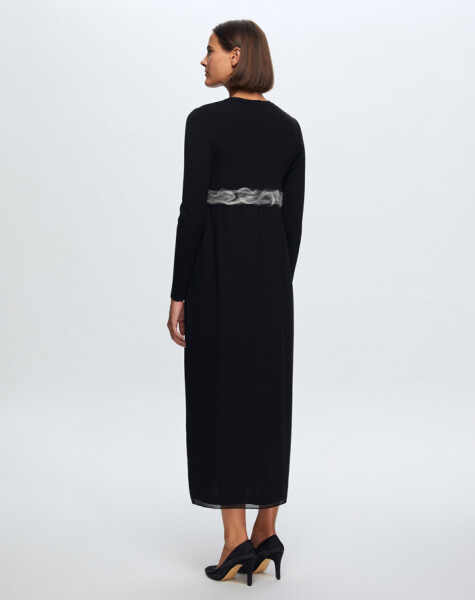 T24K-4002 Felt Detailed Knitwear Dress - 15
