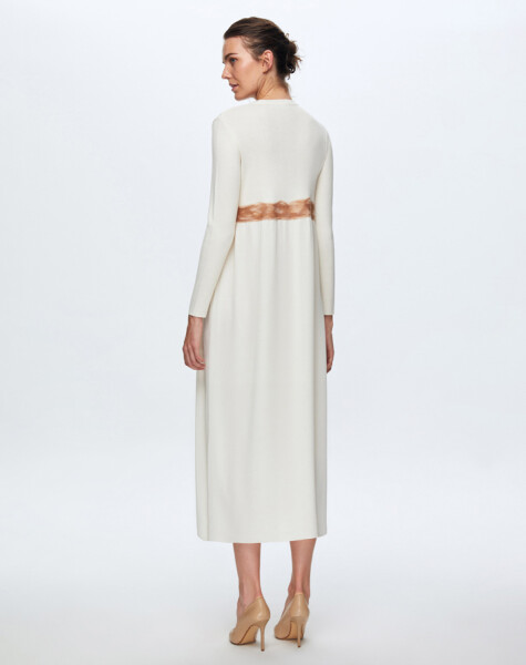 T24K-4002 Felt Detailed Knitwear Dress - 5