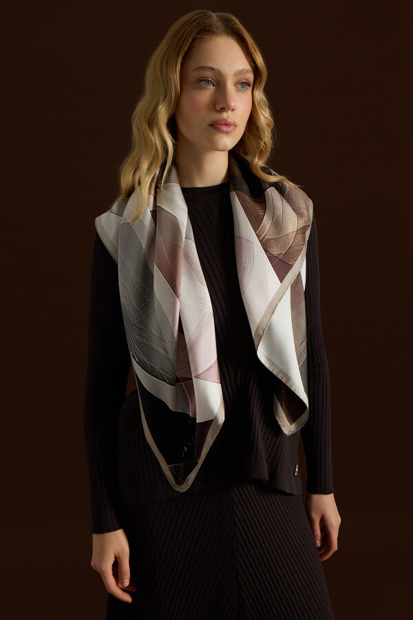 Fitilli Triko Tunik Kahverengi - 2