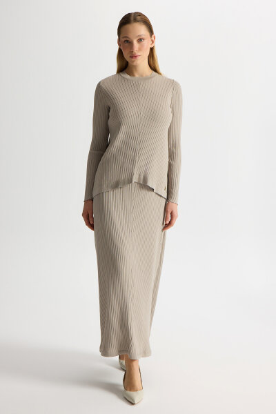 Ribbed Knit Tunic - 2