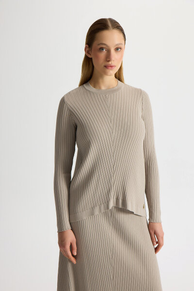 Fitilli Triko Tunik Stone - MISS DALIDA