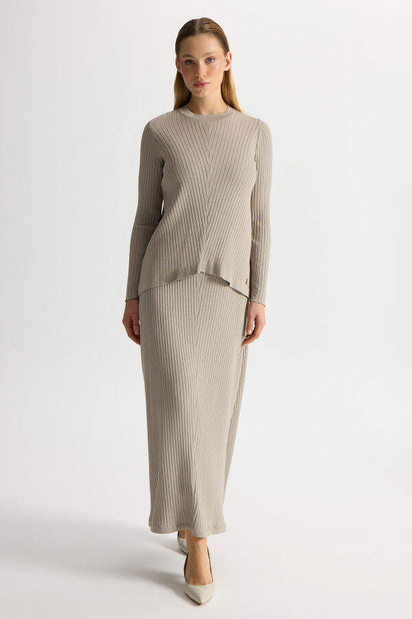 Fitilli Triko Tunik Stone - 2